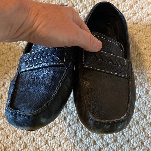 Shoes Cole Haan loafers - black leather rubber soles - Picture 2 of 6